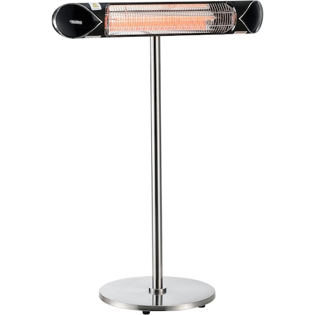Global Industrial Infrared Patio Heater w/Remote Control, Free Standing, 1500W, 35-3/8inL 246722